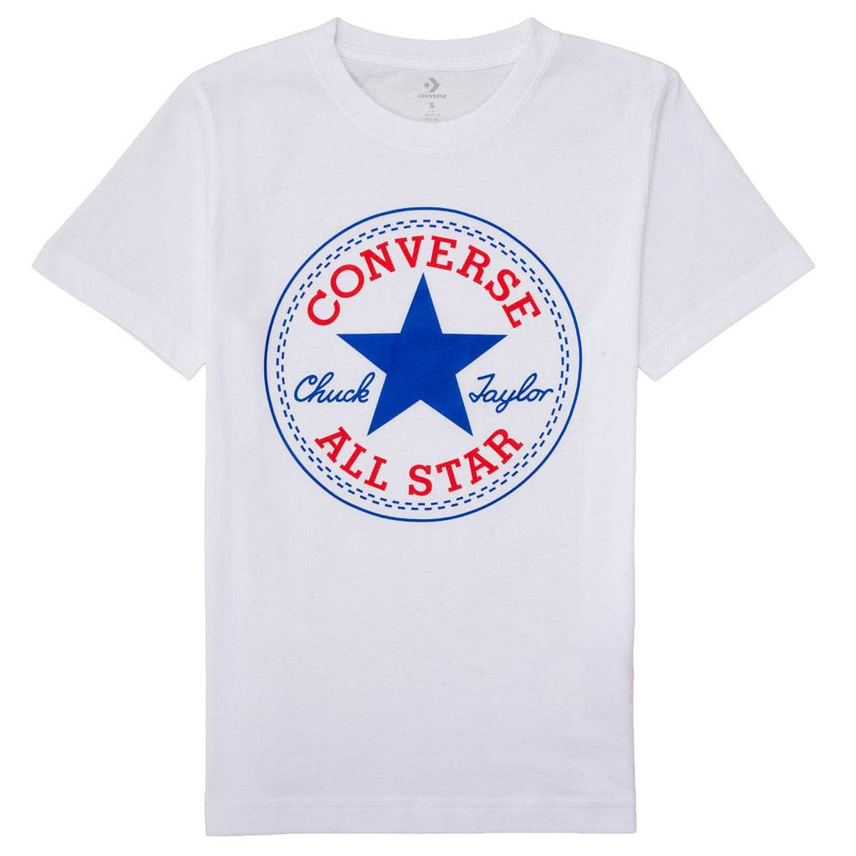 T-shirt ragazzo Converse  CORE CHUCK PATCH TEE  Bianco