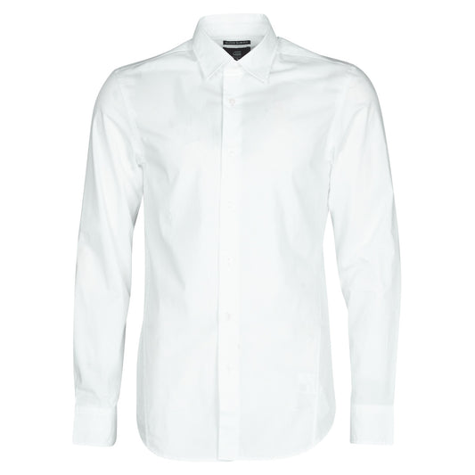 Camicia a maniche lunghe Uomo G-Star Raw  DRESSED SUPER SLIM SHIRT LS  Bianco