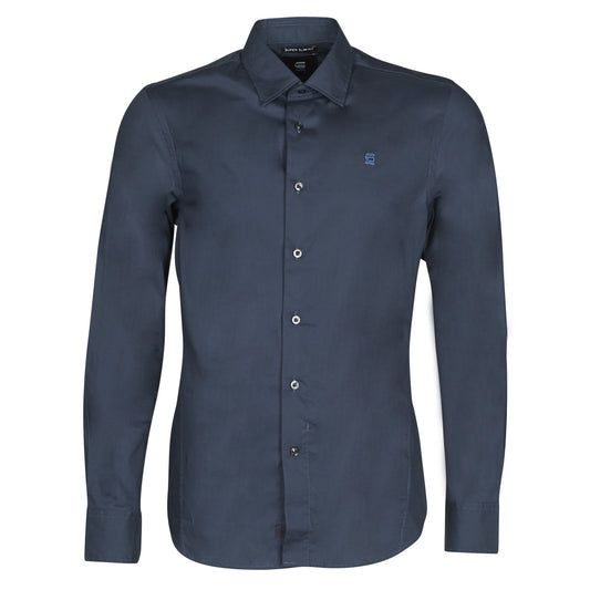 Camicia a maniche lunghe Uomo G-Star Raw  DRESSED SUPER SLIM SHIRT LS  Blu