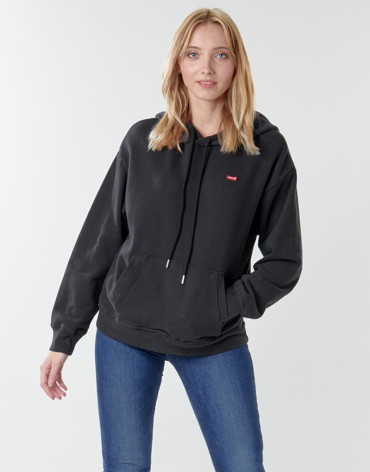 Felpa Donna Levis  STANDARD HOODIE  Nero