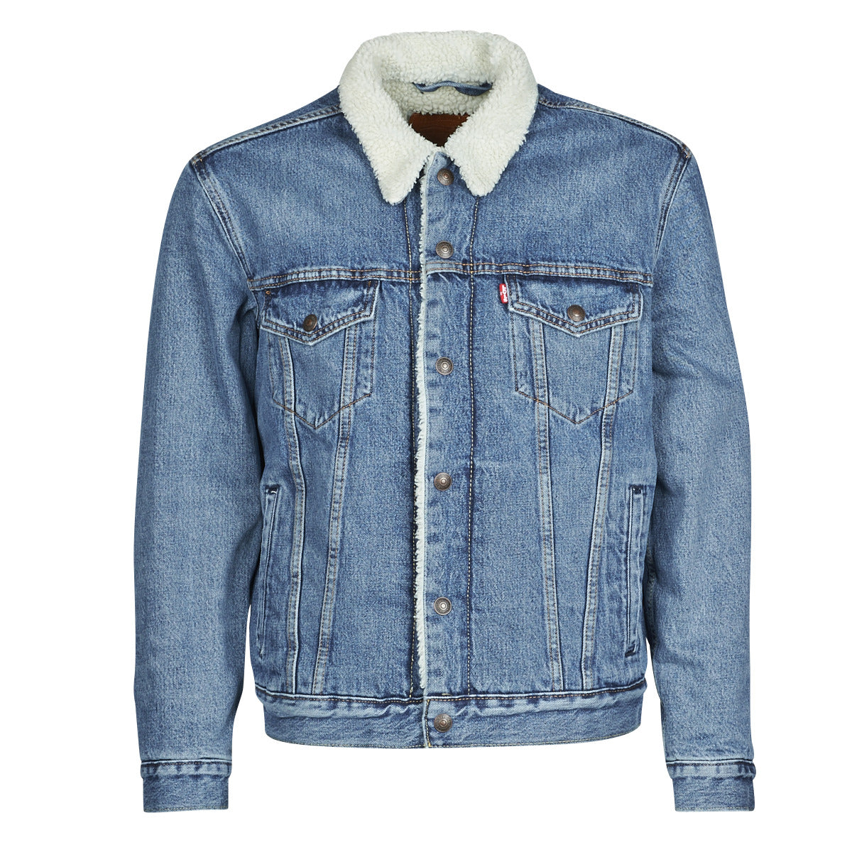 Giacca in jeans Uomo Levis  TYPE 3 SHERPA TRUCKER  Blu