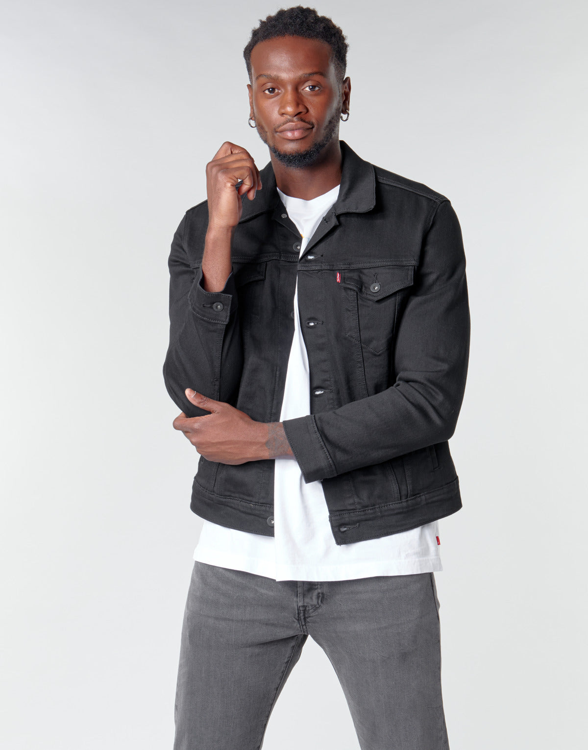 Giacca in jeans Uomo Levis  THE TRUCKER JACKET  Nero