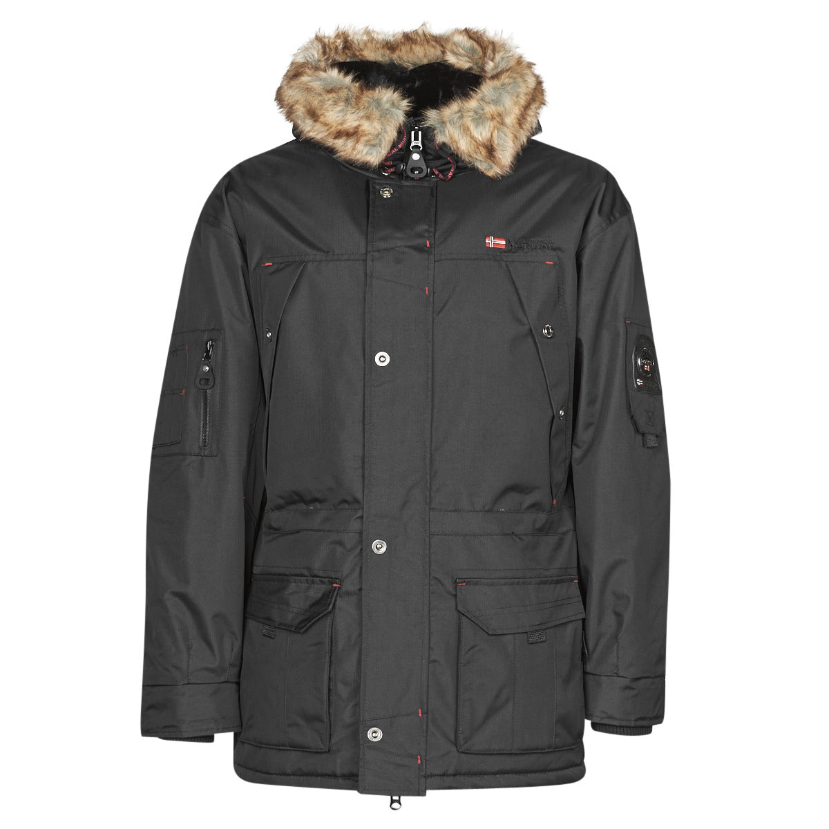 Parka Uomo Geographical Norway  ABIOSAURE  Nero