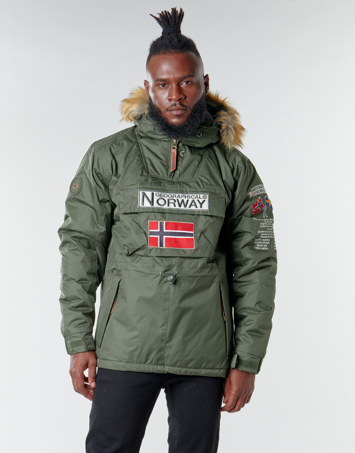 Parka Uomo Geographical Norway  BARMAN  Kaki