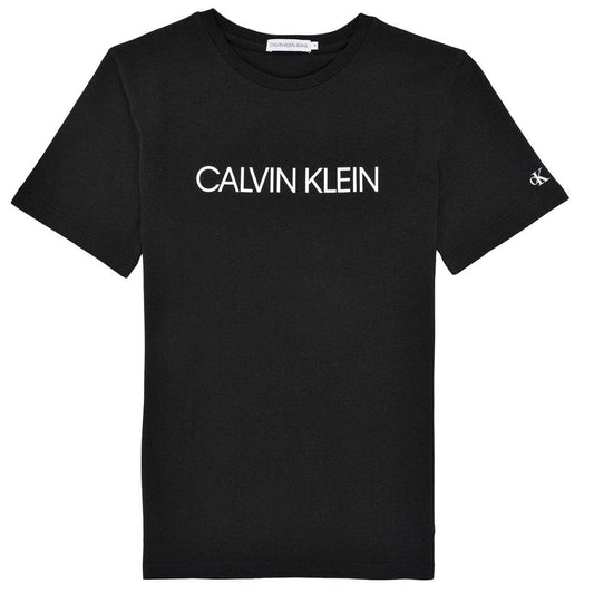 T-shirt ragazzo Calvin Klein Jeans  INSTITUTIONAL T-SHIRT  Nero