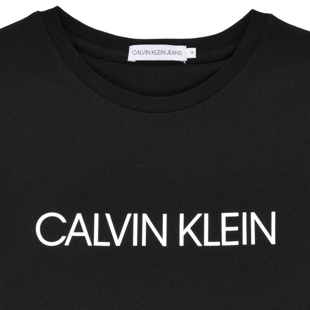 T-shirt ragazzo Calvin Klein Jeans  INSTITUTIONAL T-SHIRT  Nero