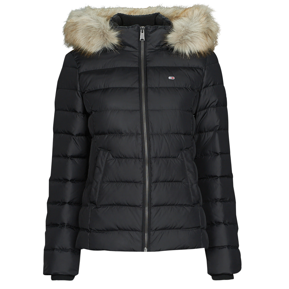 Piumino Donna Tommy Jeans  TJW BASIC HOODED DOWN JACKET  Nero