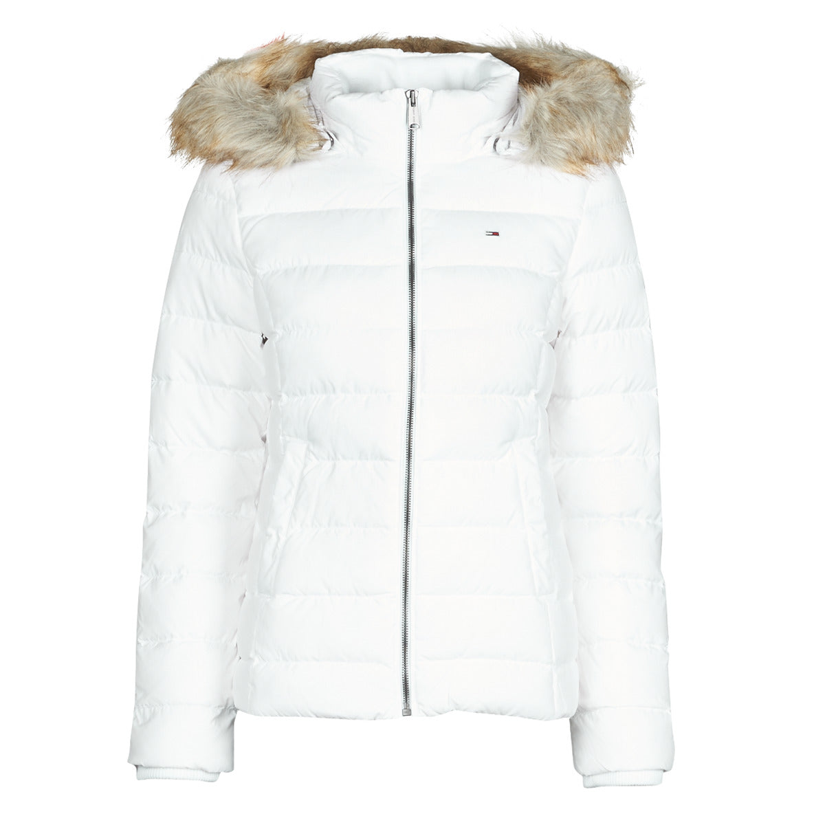 Piumino Donna Tommy Jeans  TJW BASIC HOODED DOWN JACKET  Bianco