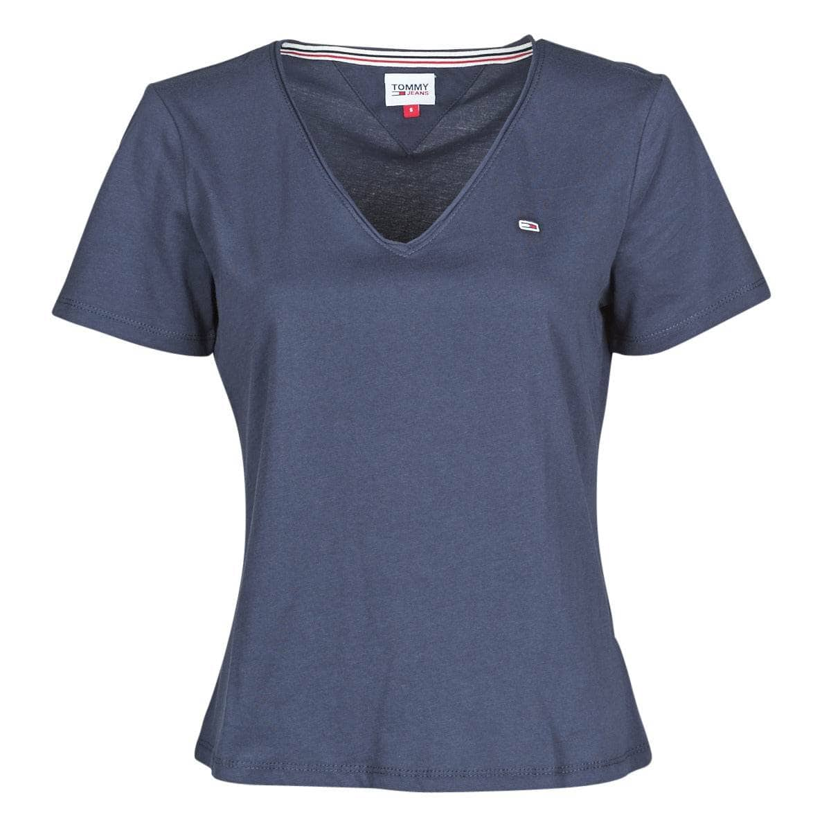 T-shirt Donna Tommy Jeans  TJW SLIM JERSEY V NECK  Blu