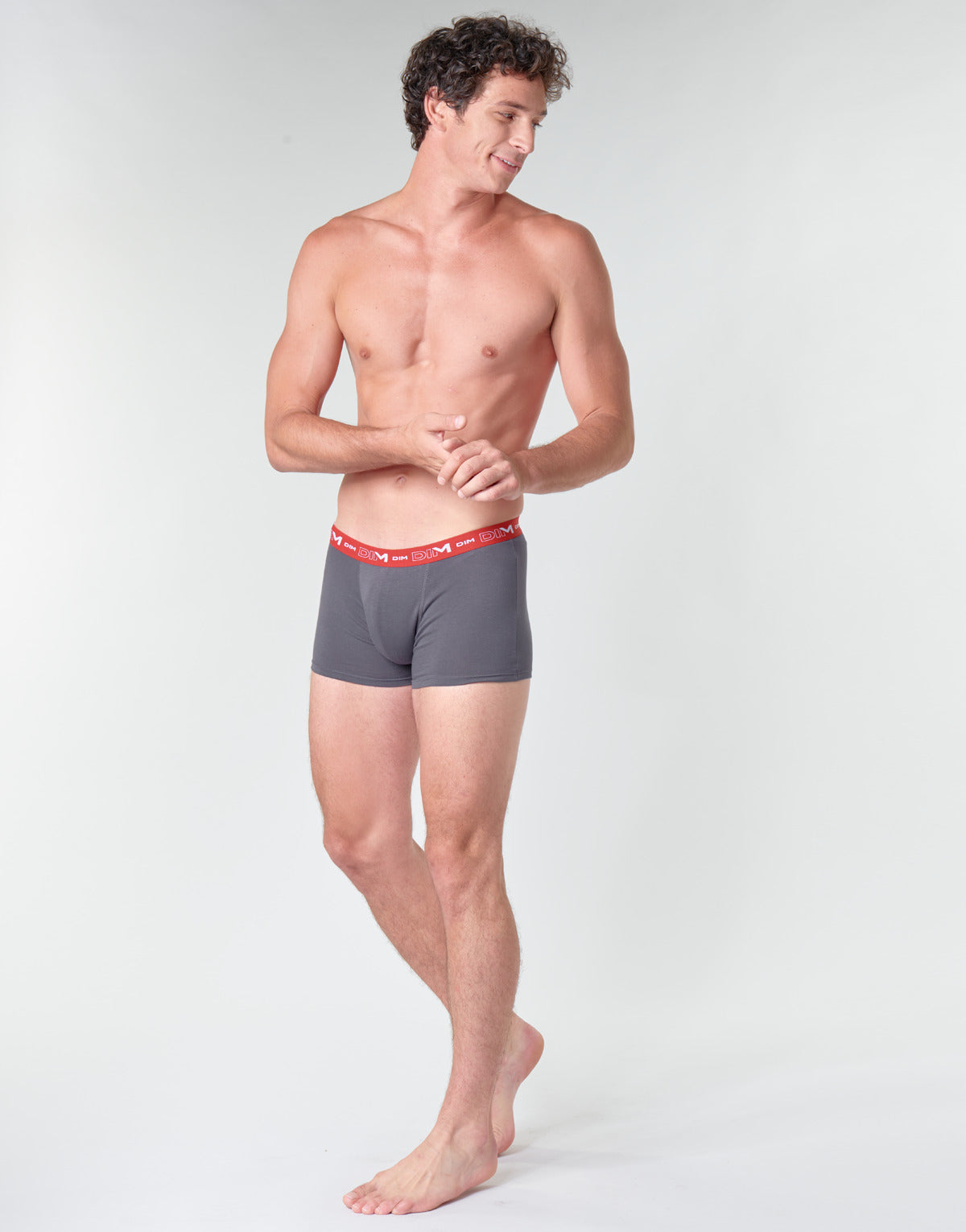 Boxer Uomo DIM  COTON STRETCH  Grigio