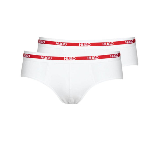 Slip Uomo HUGO  BRIEF TWIN PACK  Bianco