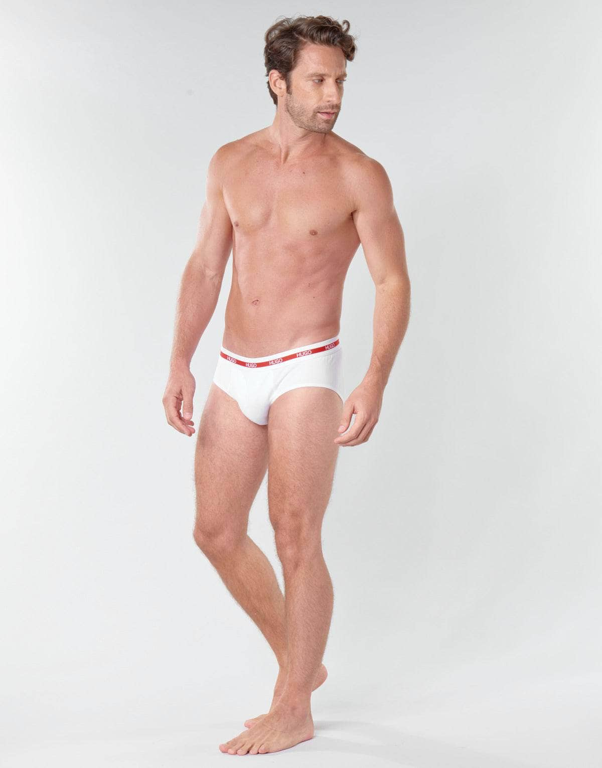 Slip Uomo HUGO  BRIEF TWIN PACK  Bianco