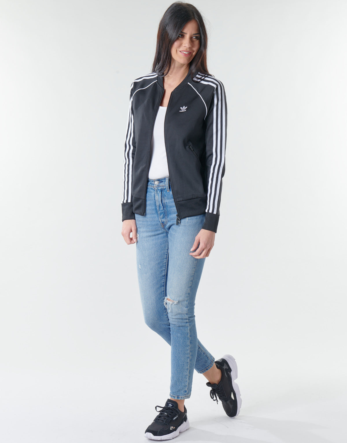 Giacca Sportiva Donna adidas  SST TRACKTOP PB  Nero