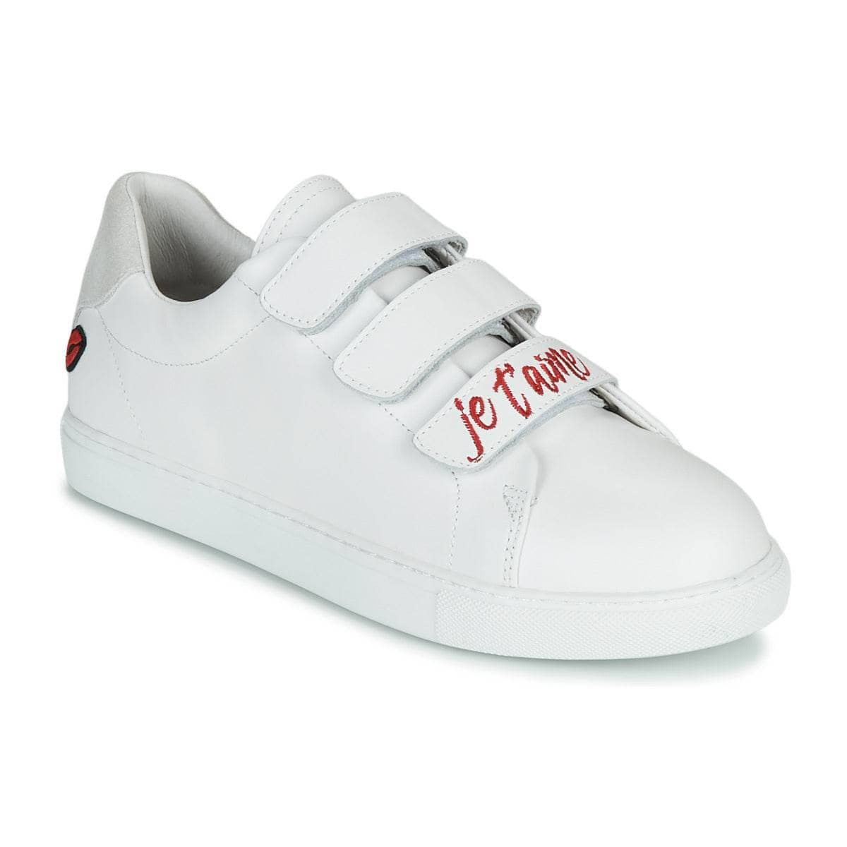 Sneakers basse Donna Bons baisers de Paname  EDITH JE T'AIME  Bianco