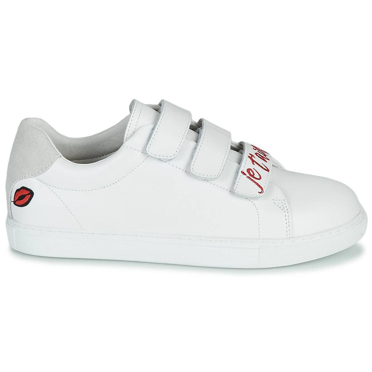 Sneakers basse Donna Bons baisers de Paname  EDITH JE T'AIME  Bianco