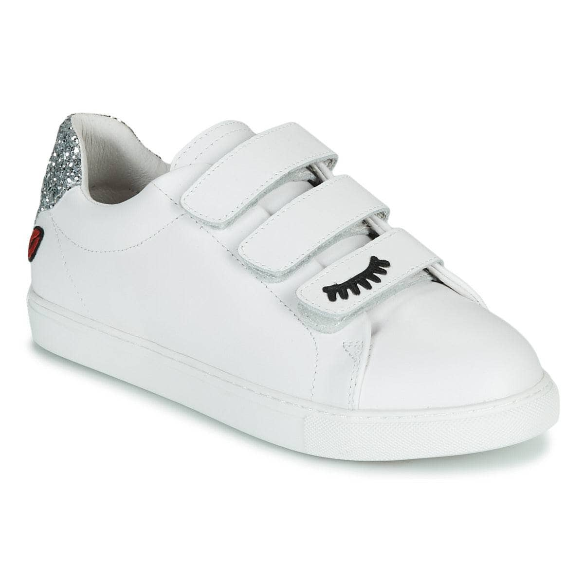 Sneakers basse Donna Bons baisers de Paname  EDITH EYES  Bianco