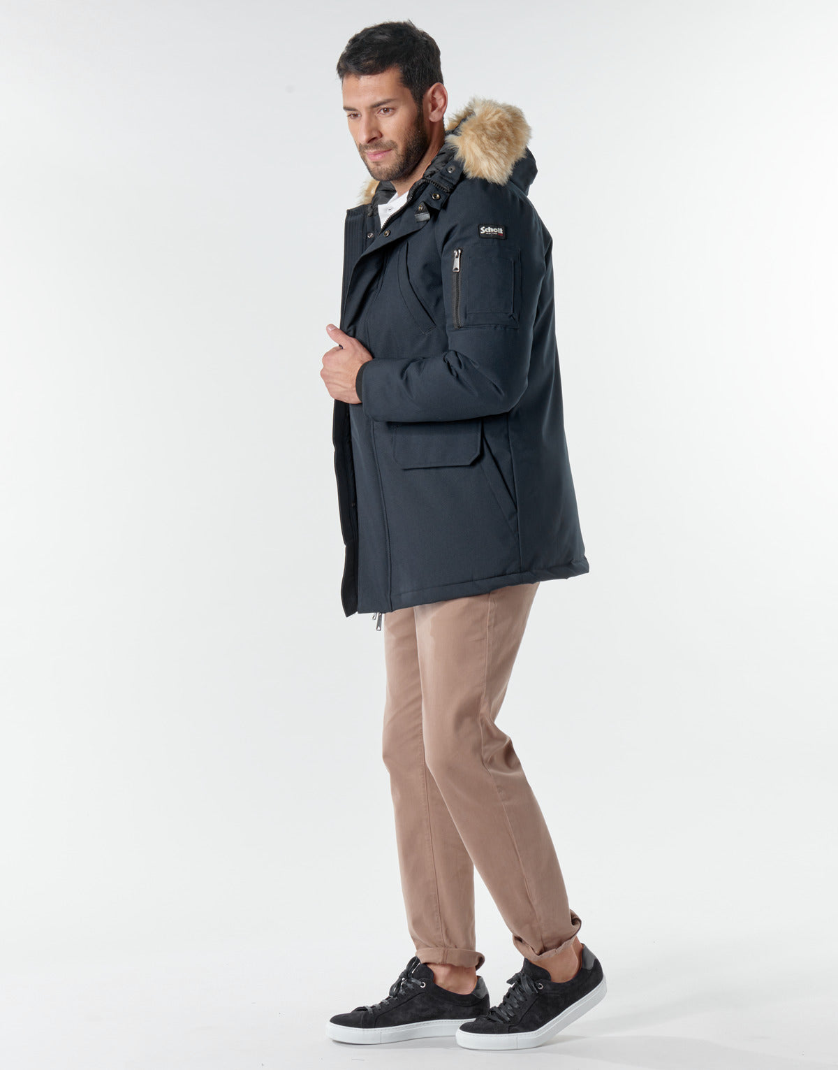 Parka Uomo Schott  NELSON20  Blu