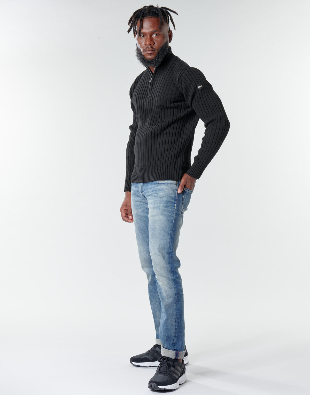 Maglione Uomo Schott  PLECORAGE2  Nero