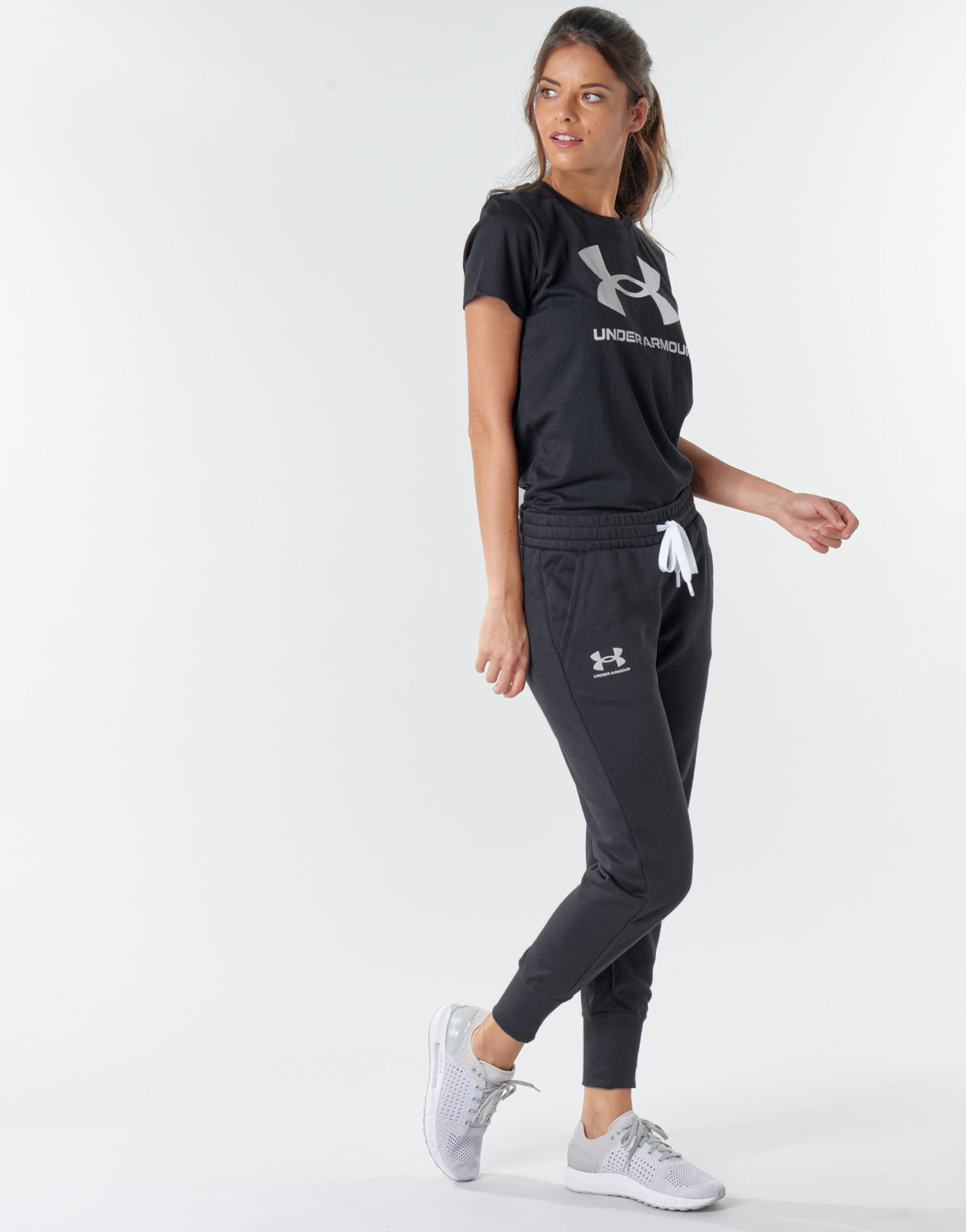 Pantaloni Sportivi Donna Under Armour  RIVAL FLEECE JOGGERS  Nero