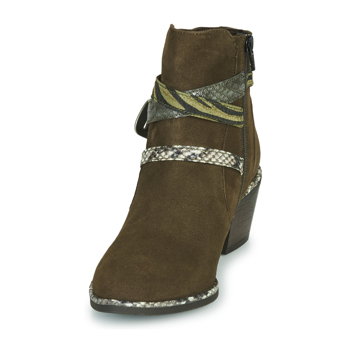 Stivaletti Donna Regard  NAPOLI V3 VELOURS MILITARE  Kaki