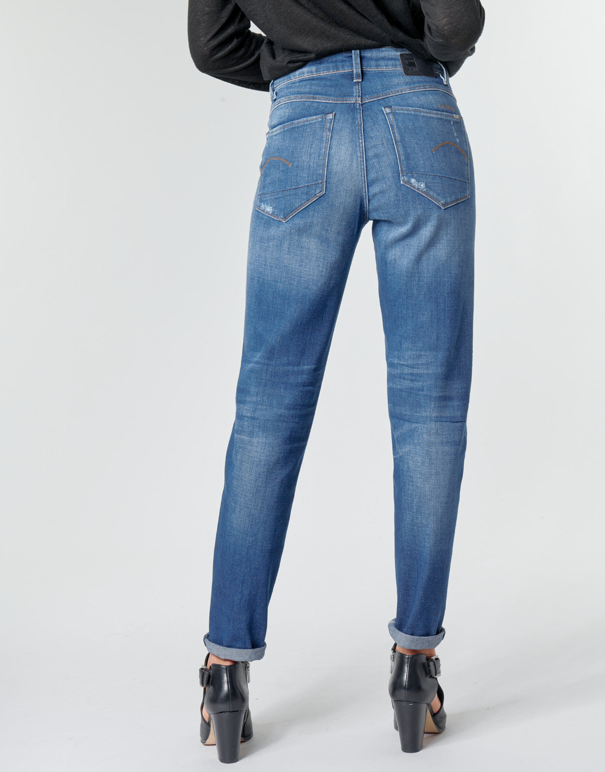 Jeans Donna G-Star Raw  3301 HIGH STRAIGHT 90'S ANKLE WMN  Blu