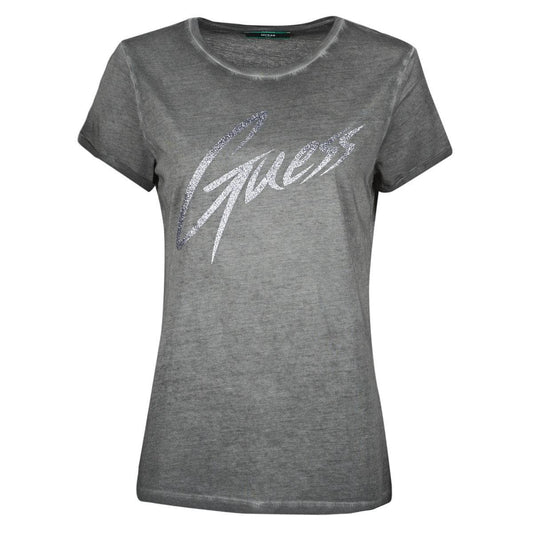 T-shirt Donna Guess  SS CN IVONNE TEE  Nero