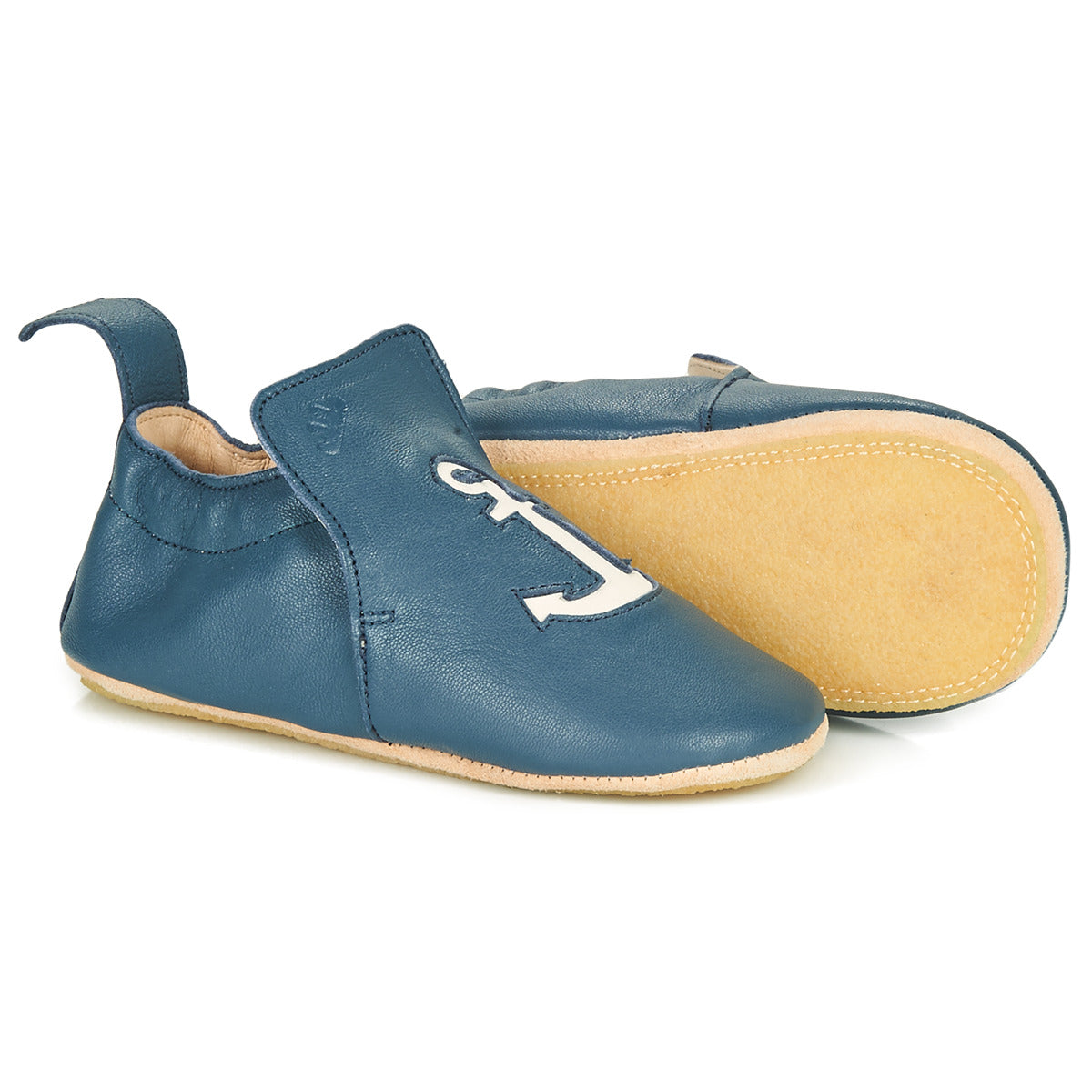 Pantofole bambini ragazza Easy Peasy  BLUBLU ANCRE  Blu