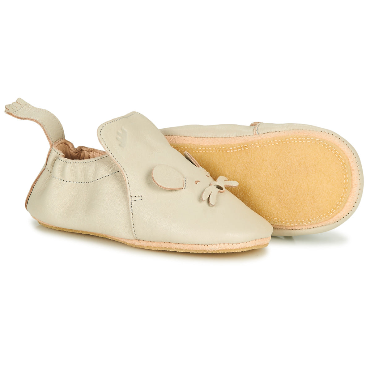 Pantofole bambini ragazzo Easy Peasy  BLUBLU MOUSE  Beige