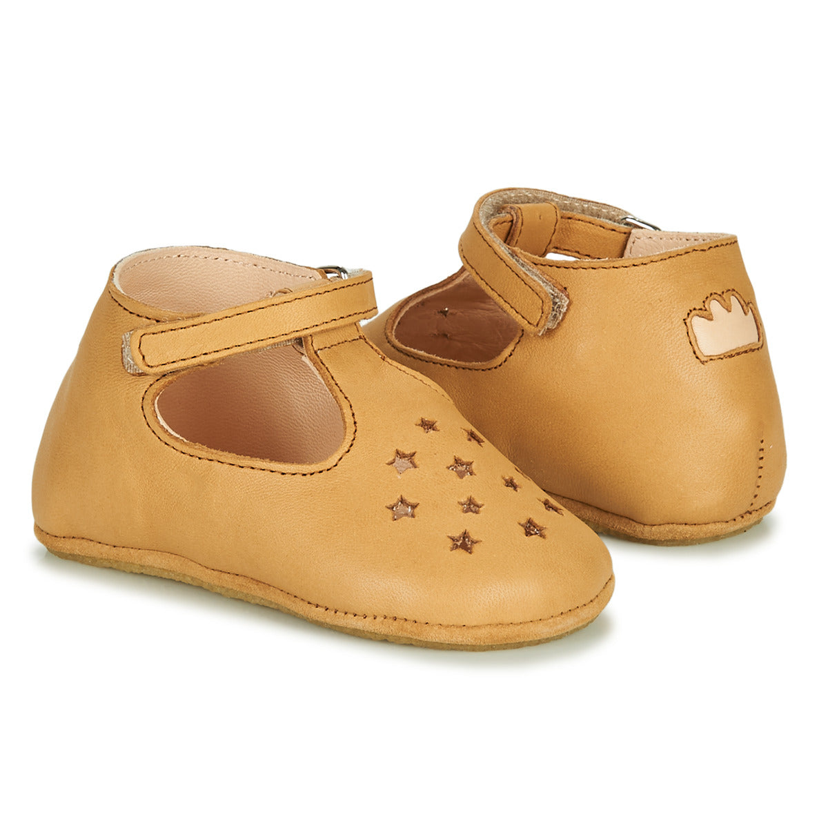 Pantofole bambini ragazza Easy Peasy  LILLOP  Marrone