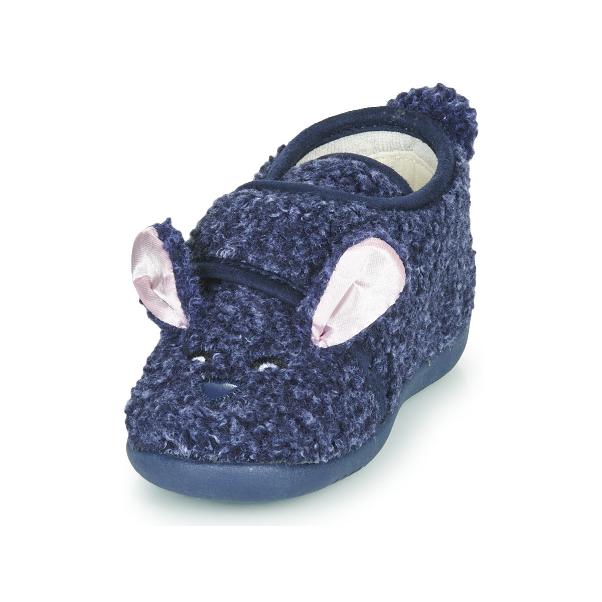 Pantofole bambini ragazza Little Mary  LAPINVELCRO  Blu