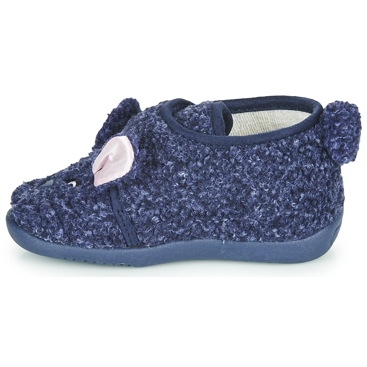 Pantofole bambini ragazza Little Mary  LAPINVELCRO  Blu