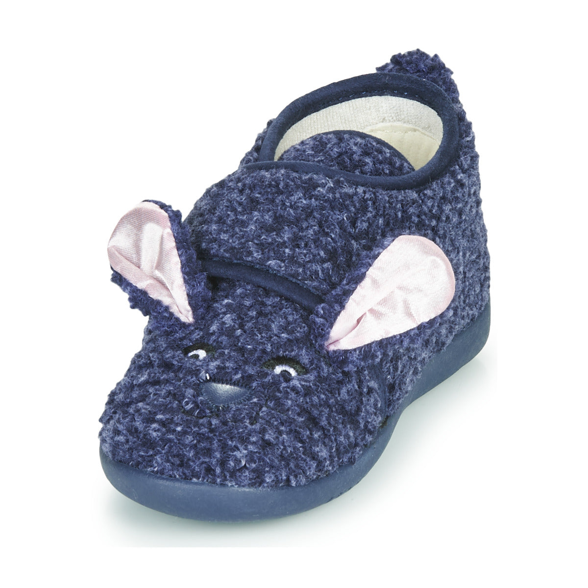 Pantofole bambini ragazza Little Mary  LAPINVELCRO  Blu