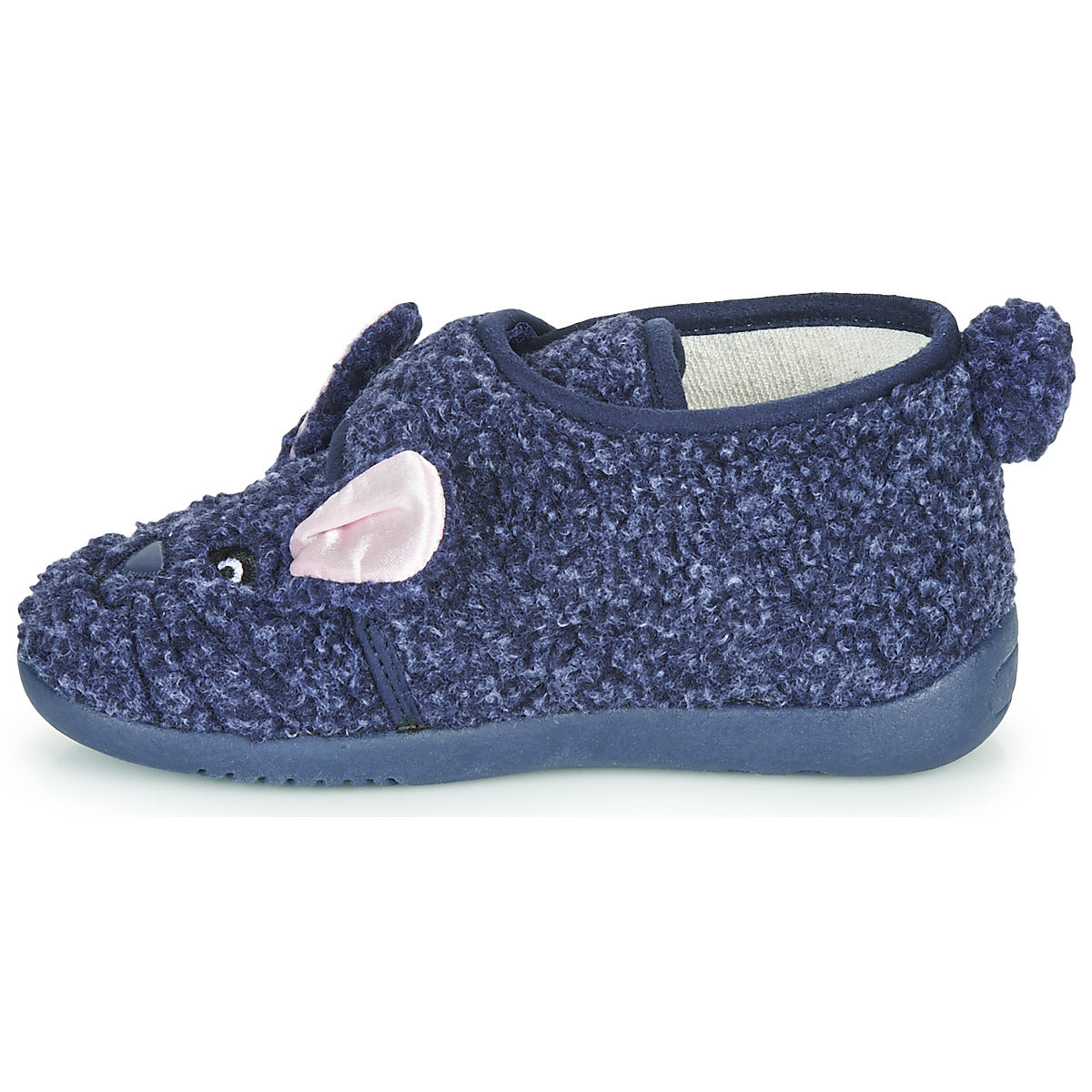 Pantofole bambini ragazza Little Mary  LAPINVELCRO  Blu