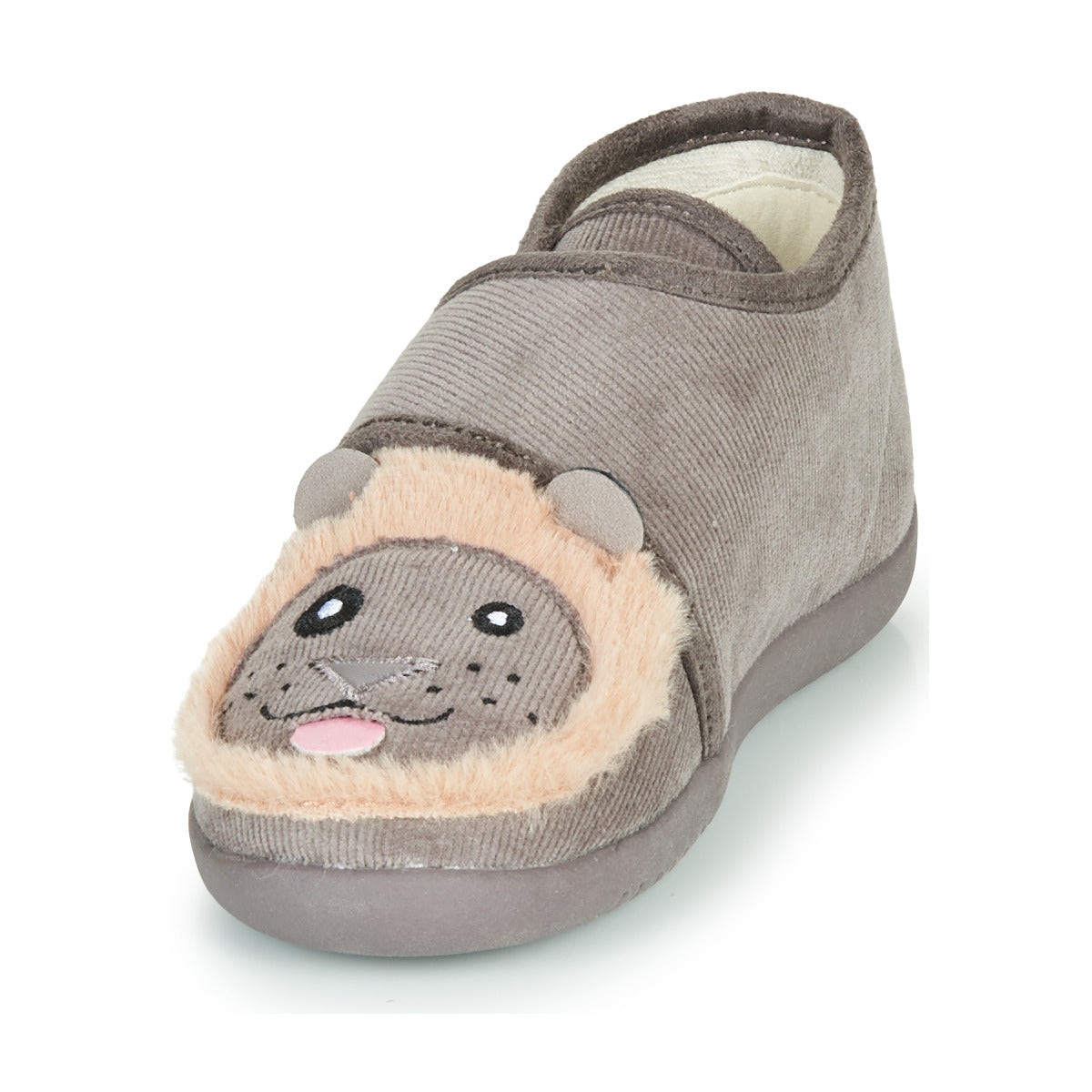 Pantofole bambini ragazzo Little Mary  LIONVELCRO  Grigio