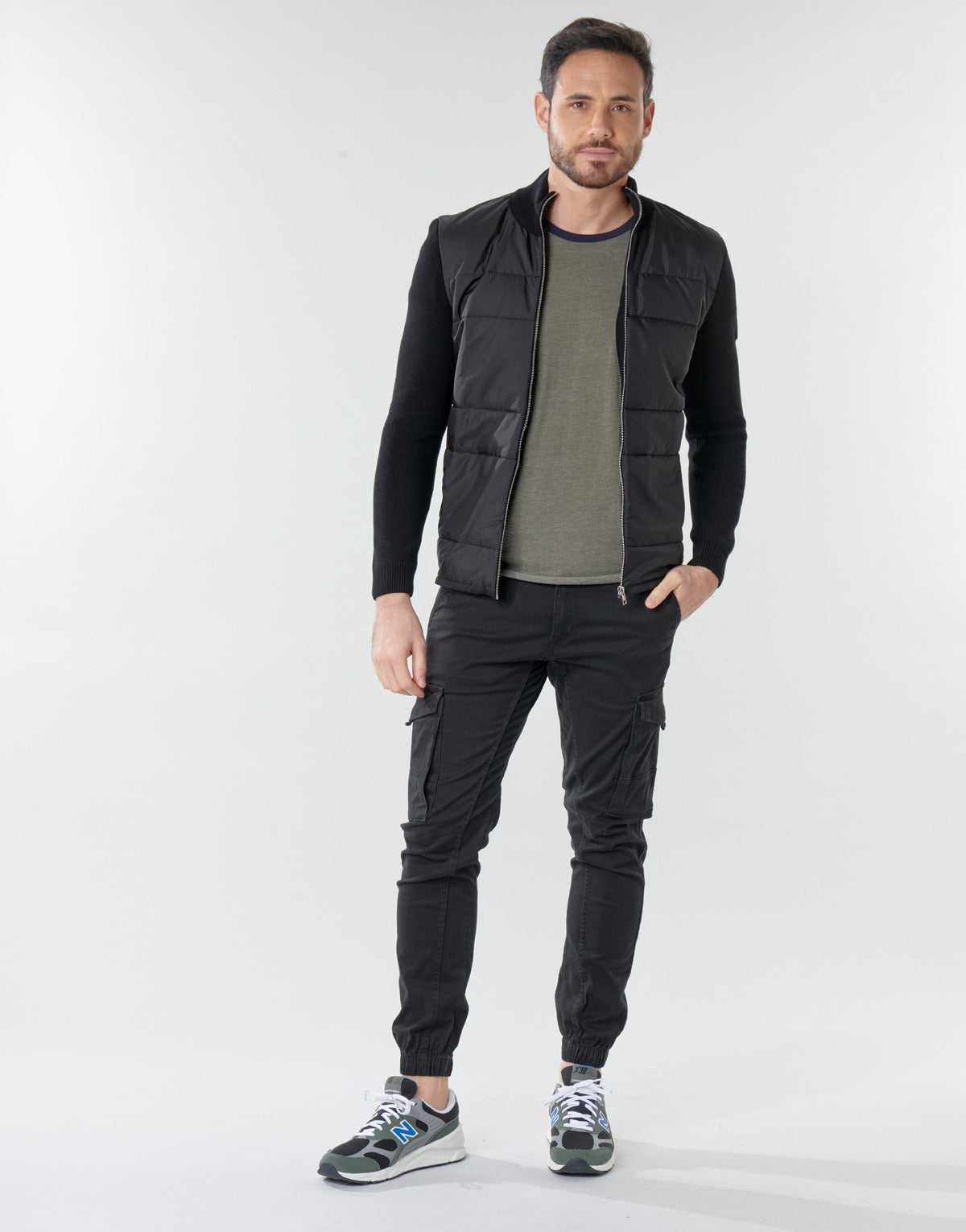 Pantalone Cargo Uomo Jack & Jones  JJIPAUL  Nero