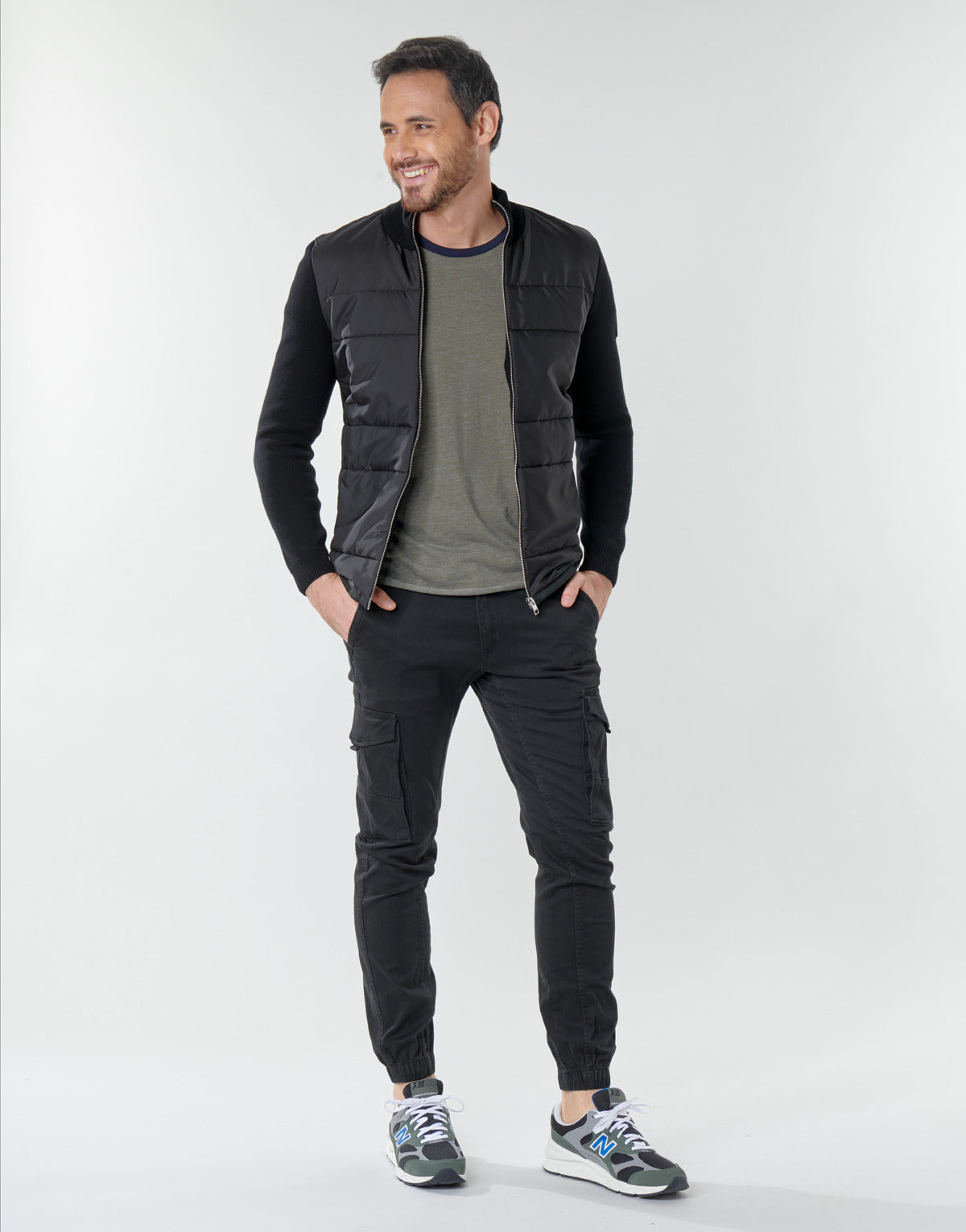 Pantalone Cargo Uomo Jack & Jones  JJIPAUL  Nero