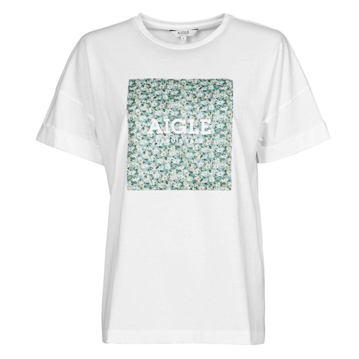 T-shirt Donna Aigle  RAOPTELIB  Bianco