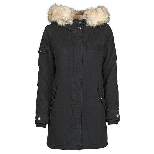 Parka Donna Only  ONLMAY FUR CANVAS PARKA  CC OTW  Nero