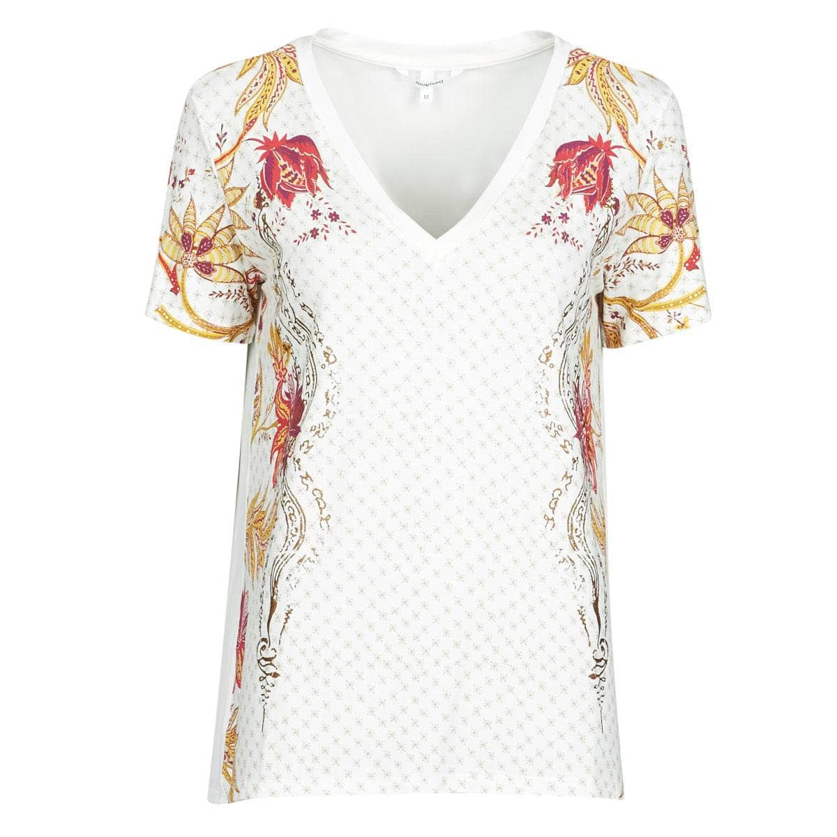 T-shirt Donna Desigual  PRAGA  Bianco