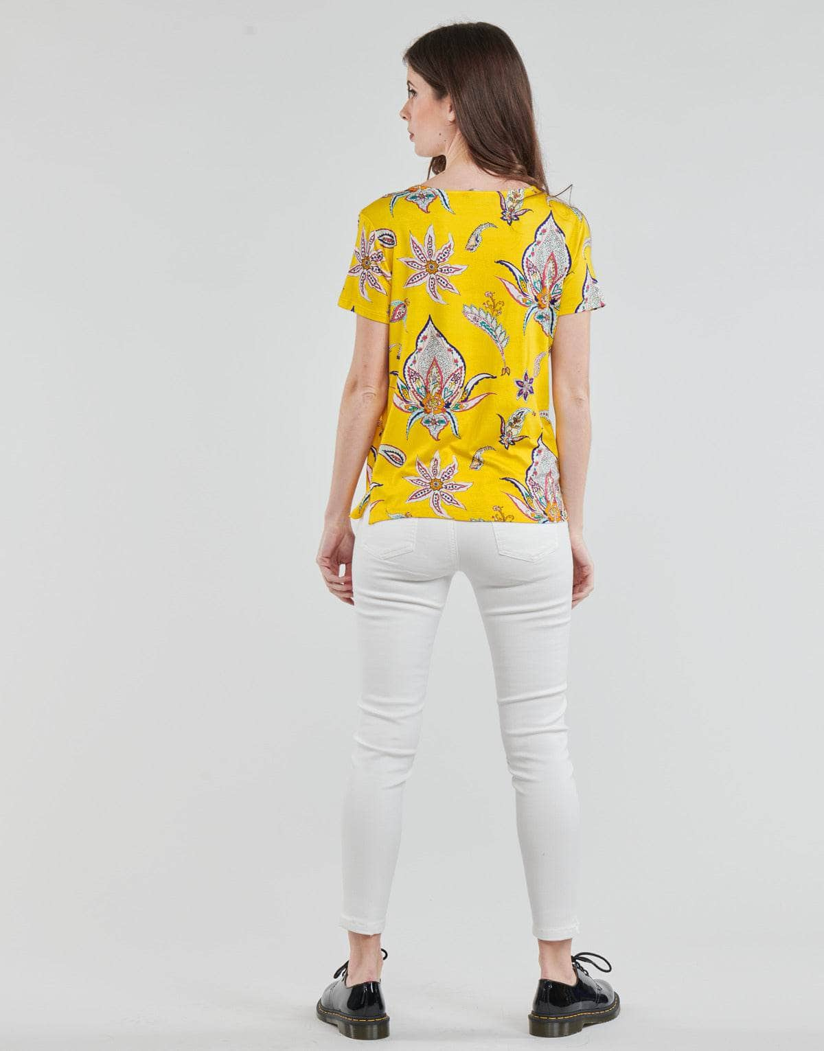 T-shirt Donna Desigual  LEMARK  Giallo