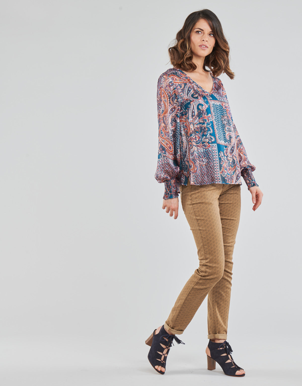 Camicetta Donna Cream  SHEENA BLOUSE  Blu