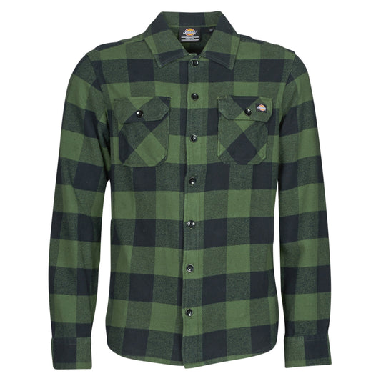 Camicia a maniche lunghe Uomo Dickies  NEW SACRAMENTO SHIRT PINE GREEN  Verde