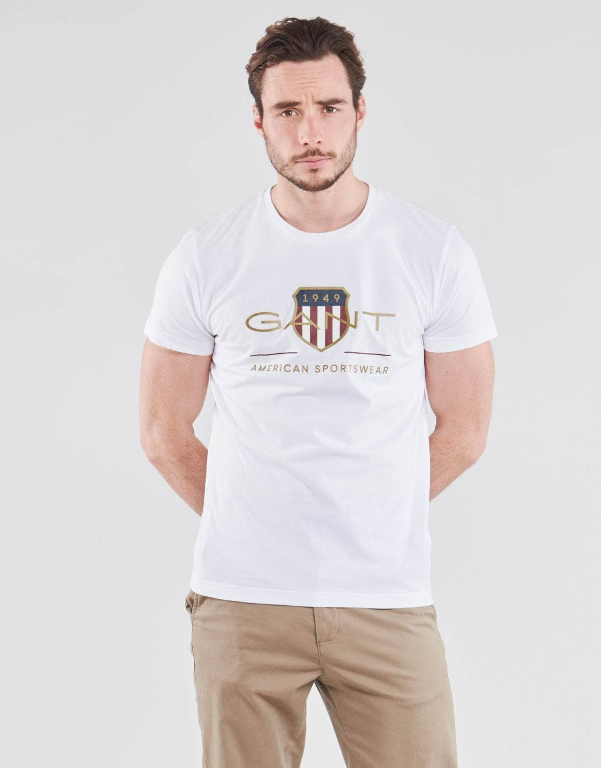 T-shirt Uomo Gant  ARCHIVE SHIELD  Bianco