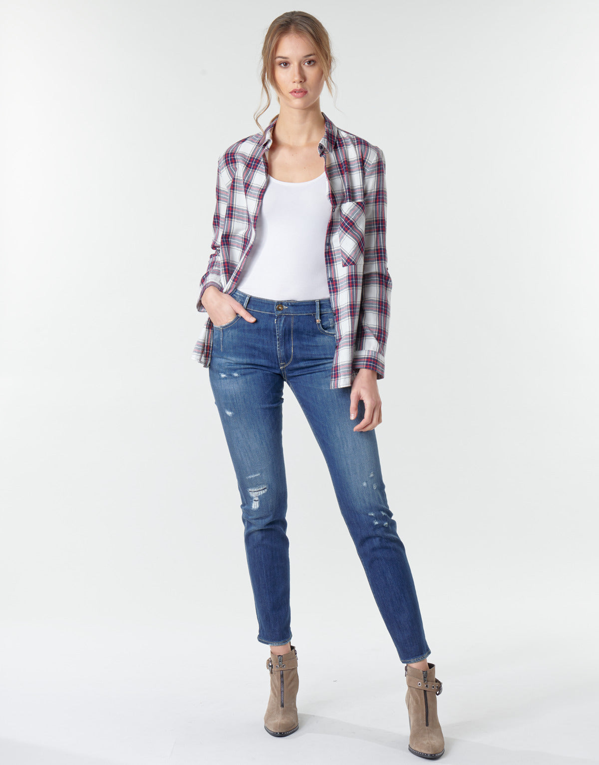 Jeans boyfriend Donna Le Temps des Cerises  200/43 LIOR  Blu