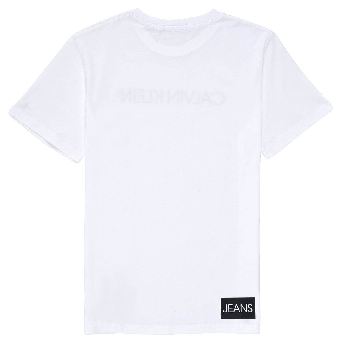 T-shirt ragazzo Calvin Klein Jeans  INSTITUTIONAL T-SHIRT  Bianco