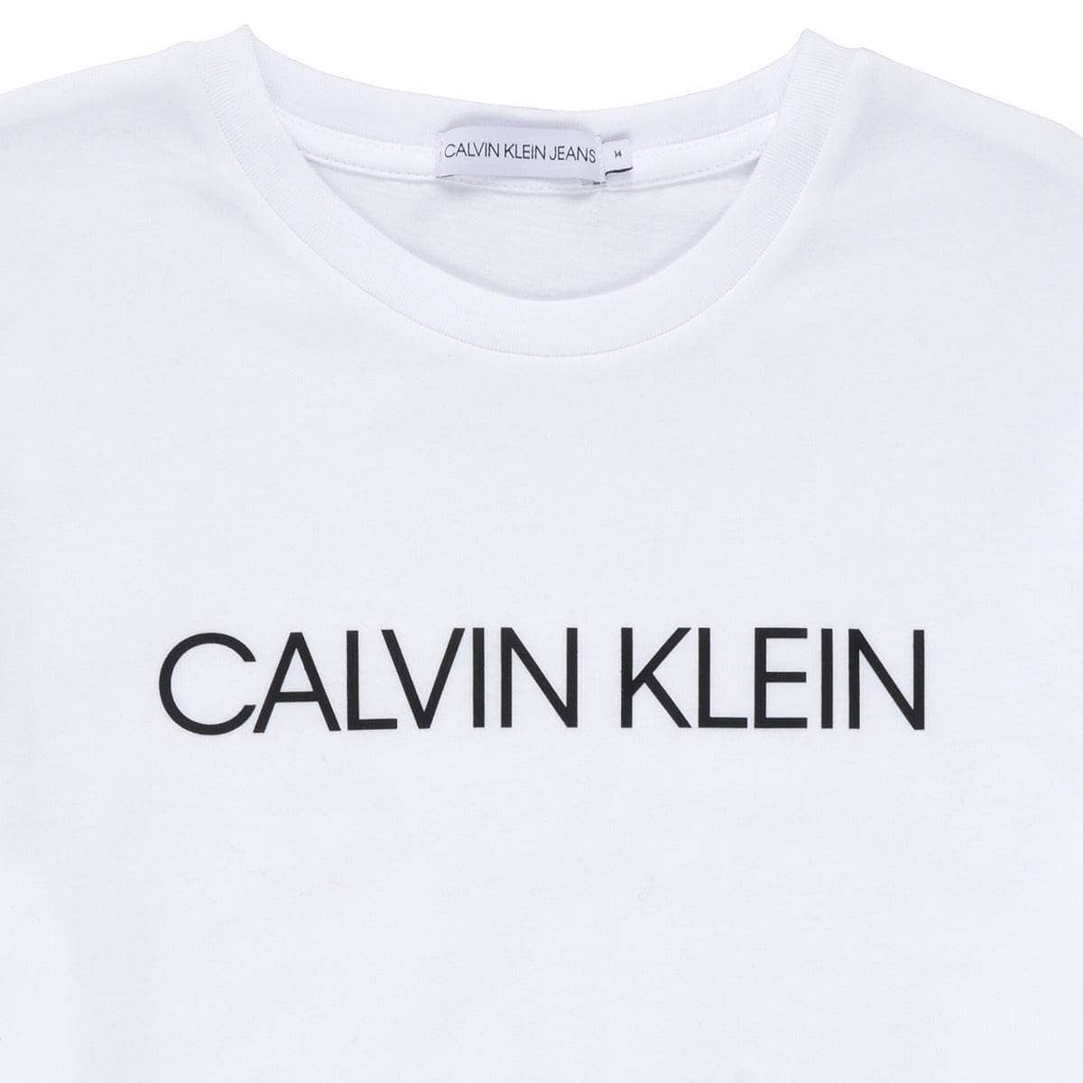 T-shirt ragazzo Calvin Klein Jeans  INSTITUTIONAL T-SHIRT  Bianco