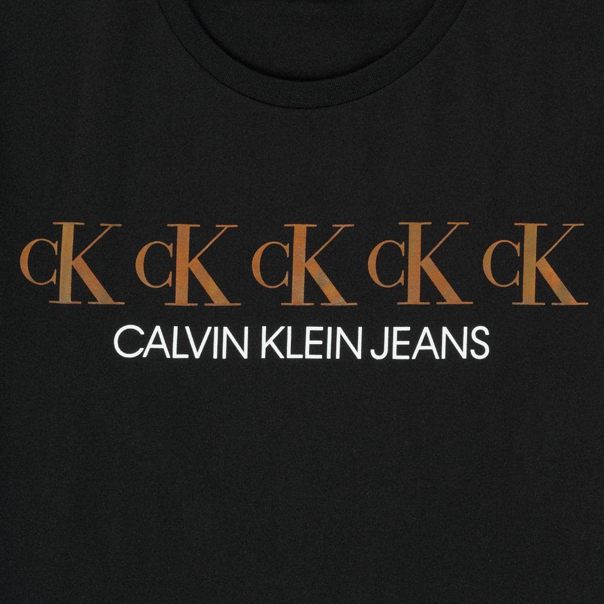 T-shirt ragazza Calvin Klein Jeans  CK REPEAT FOIL BOXY T-SHIRT  Nero