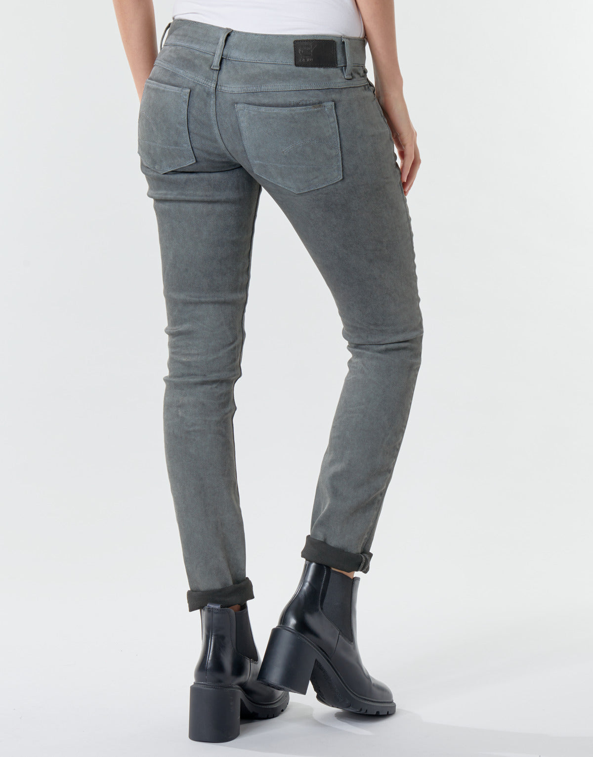 Jeans skynny Donna G-Star Raw  3301 Low Skinny Wmn  Grigio