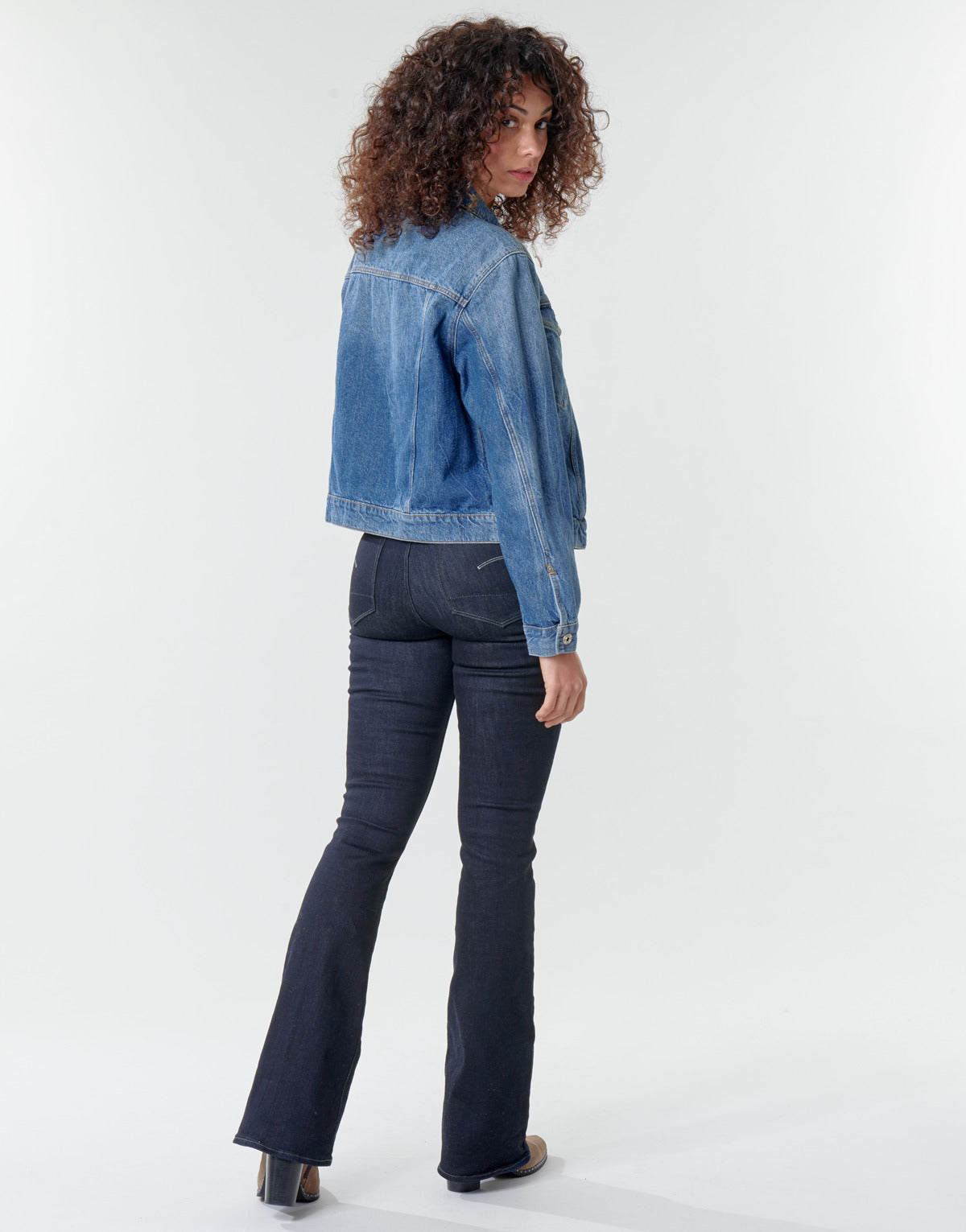 Giacca in jeans Donna G-Star Raw  3301 Straight Dnm Jkt Wmn  Blu