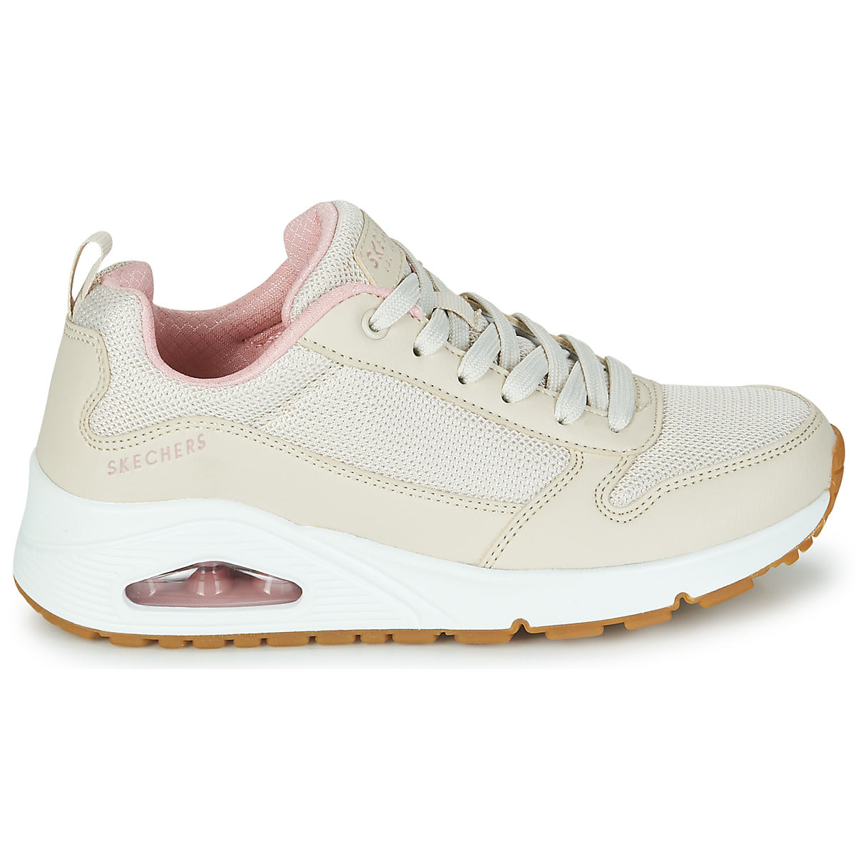 Sneakers basse Donna Skechers  UNO INSIDE MATTERS  Beige